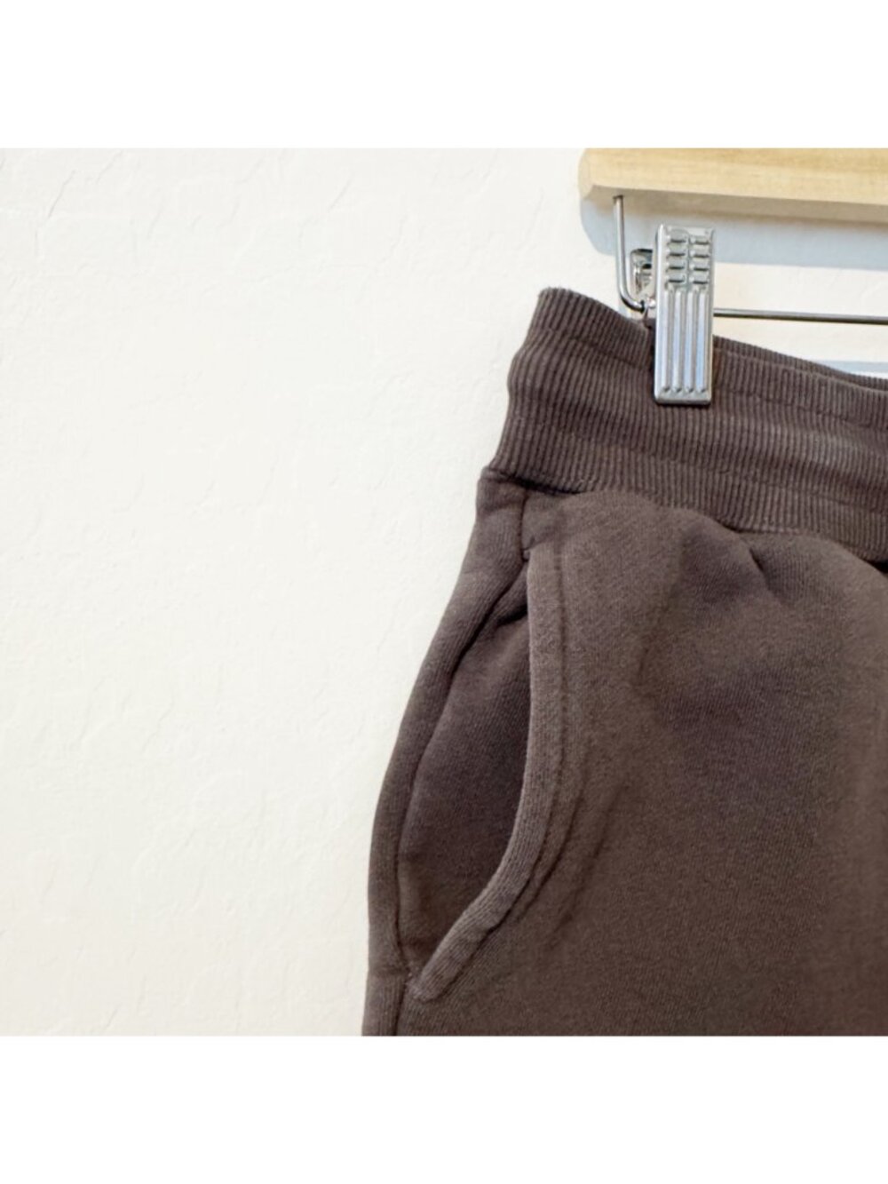 Sacre High Rise Pull On Elastic Waist Loungewear Sweat Shorts Casual Gray Large - Picture 3 of 8